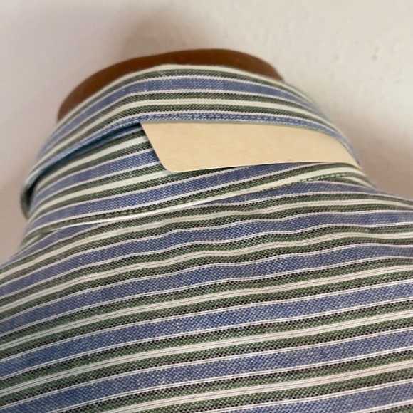 Gossl Mens Shirt Button Up Striped Long Sleeve (41) (L) New with Tags - Picture 9 of 13